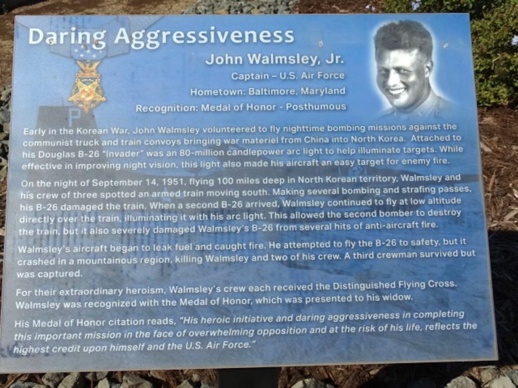 DARING AGGRESSIVENESS MEDAL OF HONOR WAR MEMORIAL PLAQUE