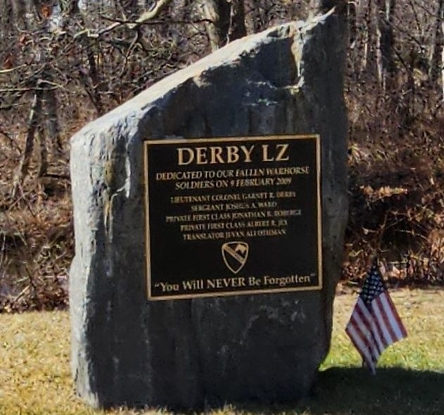 DERBY LZ WAR MEMORIAL PLAQUE