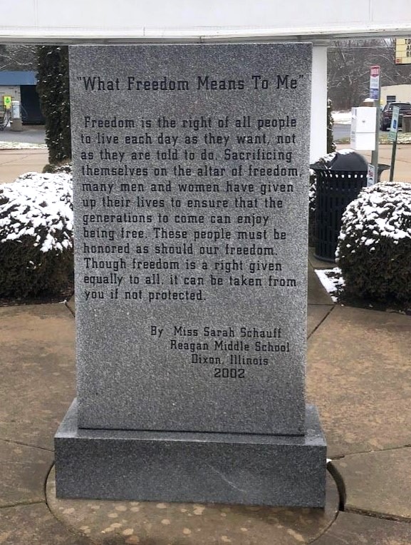 DIXON VETERANS MEMORIAL PARK STONE B