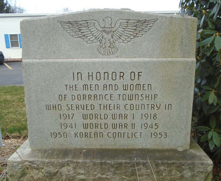 DORRENCE TOWNSHIP WAR VETERANS MEMORIAL