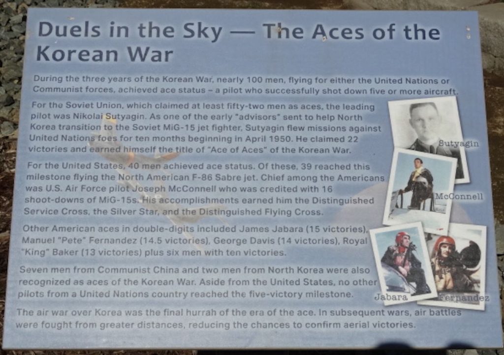 DUELS IN THE SKY WAR MEMORIAL PLAQUE