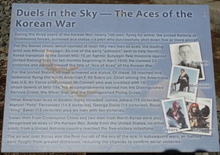 DUELS IN THE SKY WAR MEMORIAL PLAQUE