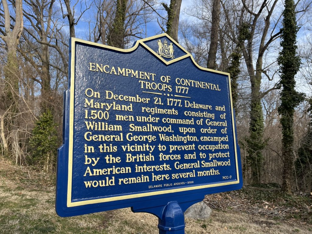 ENCAMPMENT OF CONTINENTAL TROOPS 1777 MEMORIAL MARKER