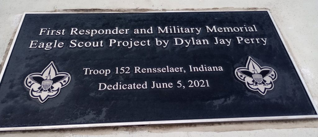 FIRST RESPONDER AND MILITARY MEMORIAL PLAQUE