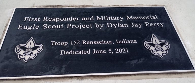 FIRST RESPONDER AND MILITARY MEMORIAL PLAQUE