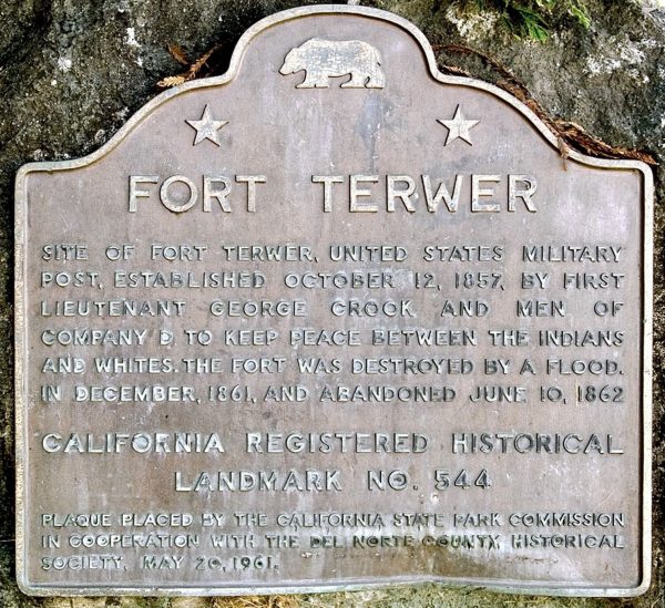 FORT TERWER MEMORIAL PLAQUE