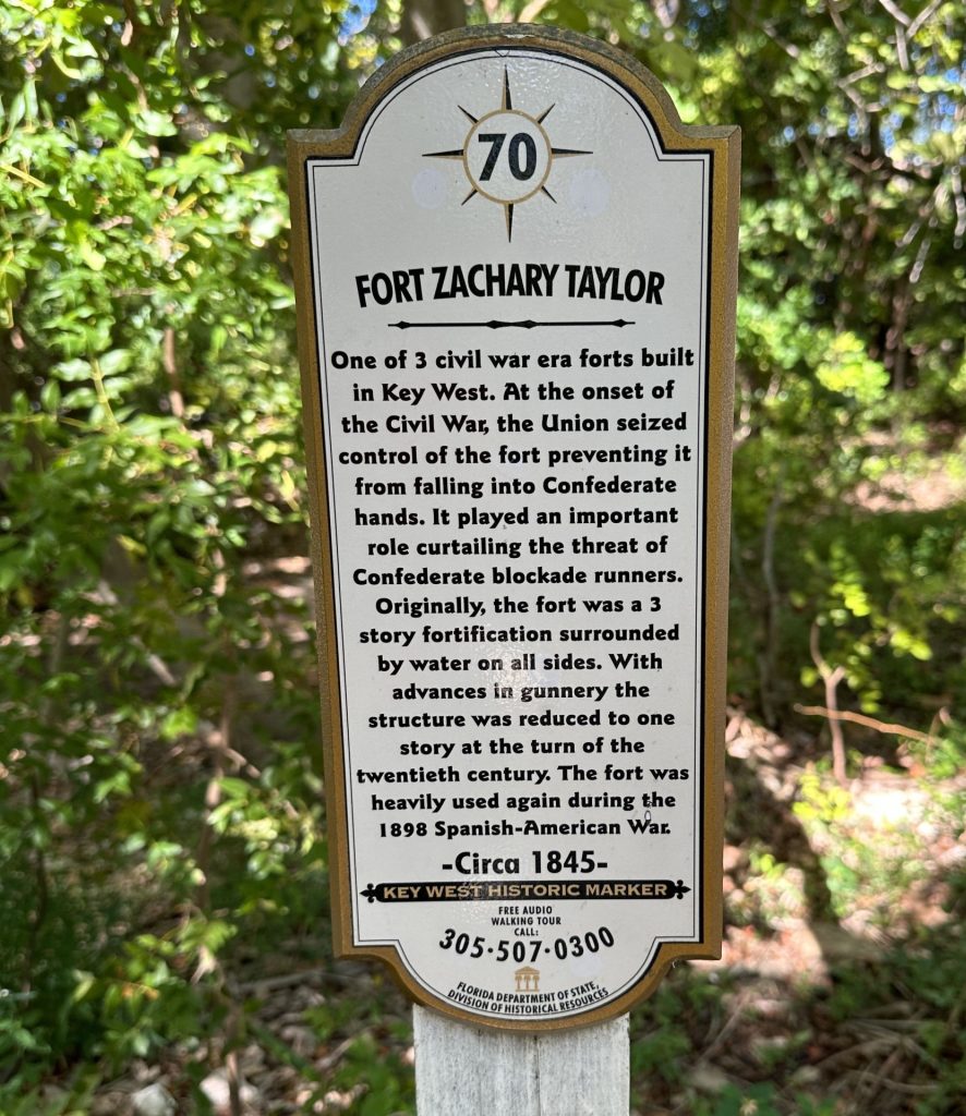 FORT ZACHARY TAYLOR WAR MEMORIAL PLAQUE