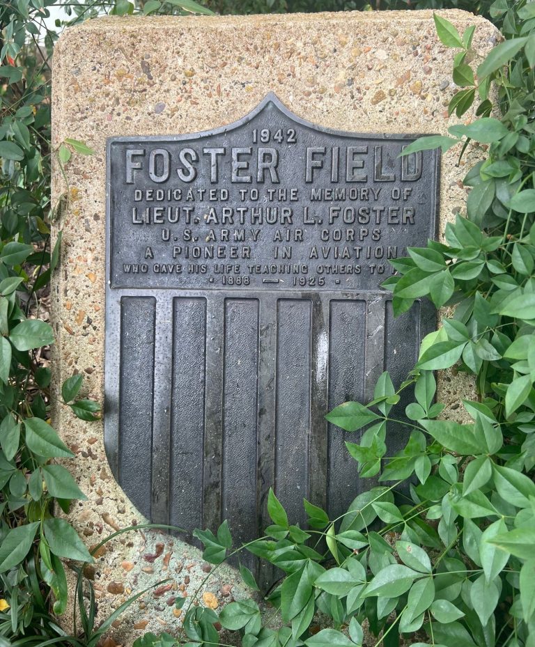 FOSTER FIELD MEMORIAL PLAQUE