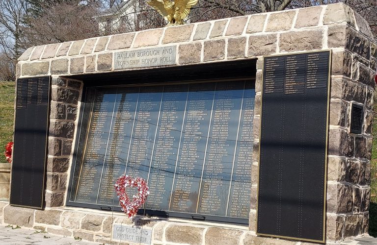 HALLAM BOROUGH AND TOWNSHIP HONOR ROLL MEMORIAL