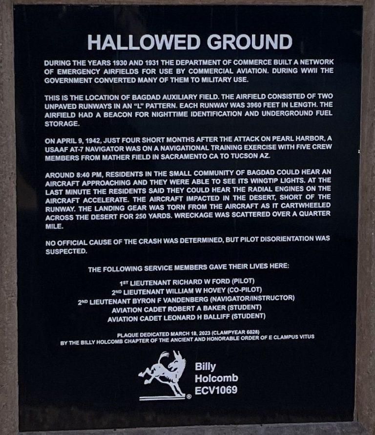 HALLOWED GROUND MEMORIAL PLAQUE