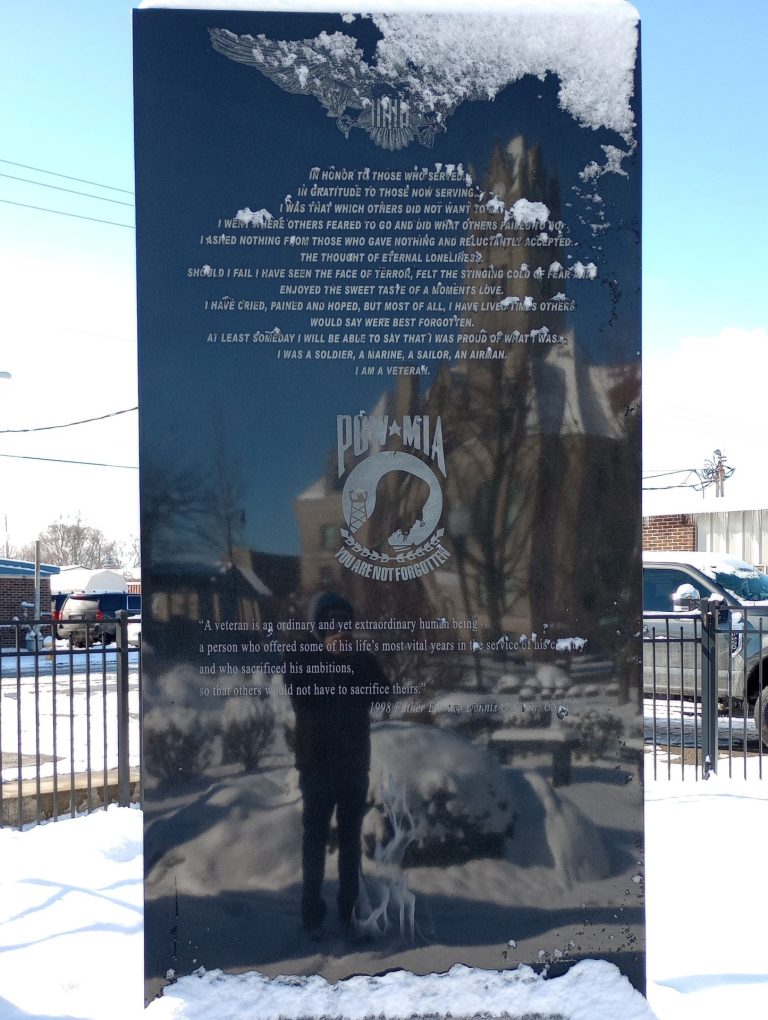 HANCOCK COUNTY VETERANS MEMORIAL STONE A