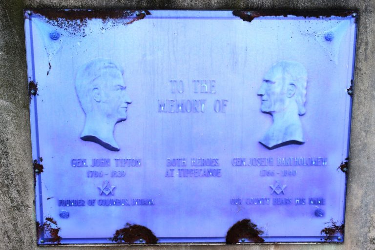 IN THE MEMORY OF HEROES OF TIPPECANOE MEMORIAL PLAQUE