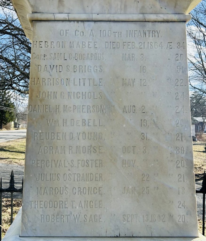 ITHACA SOLDIERS MONUMENT SIDE D