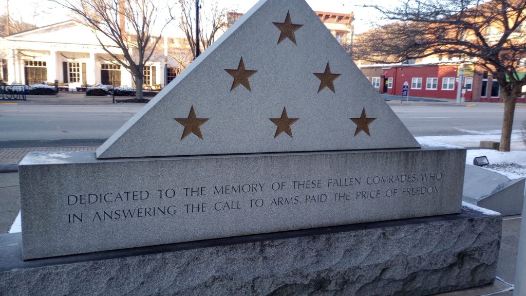 JEFFERSON COUNTY FALLEN COMRADES WAR MEMORIAL STONE A