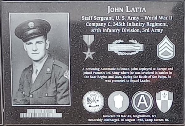 JOHN LATTA WAR MEMORIAL