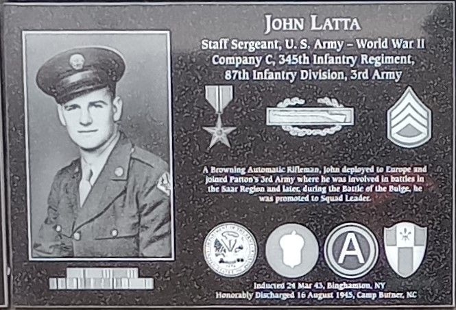 JOHN LATTA WAR MEMORIAL