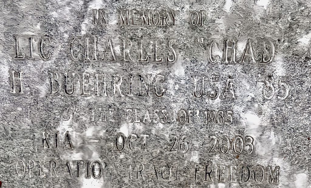 LTC CHARLES “CHAD” H. BUEHRING WAR MEMORIAL TREE STONE
