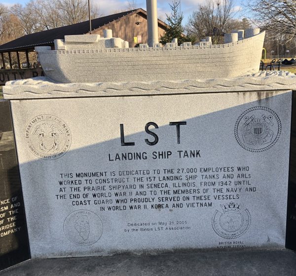 LANDING SHIP TANK MEMORIAL CENTER STONE