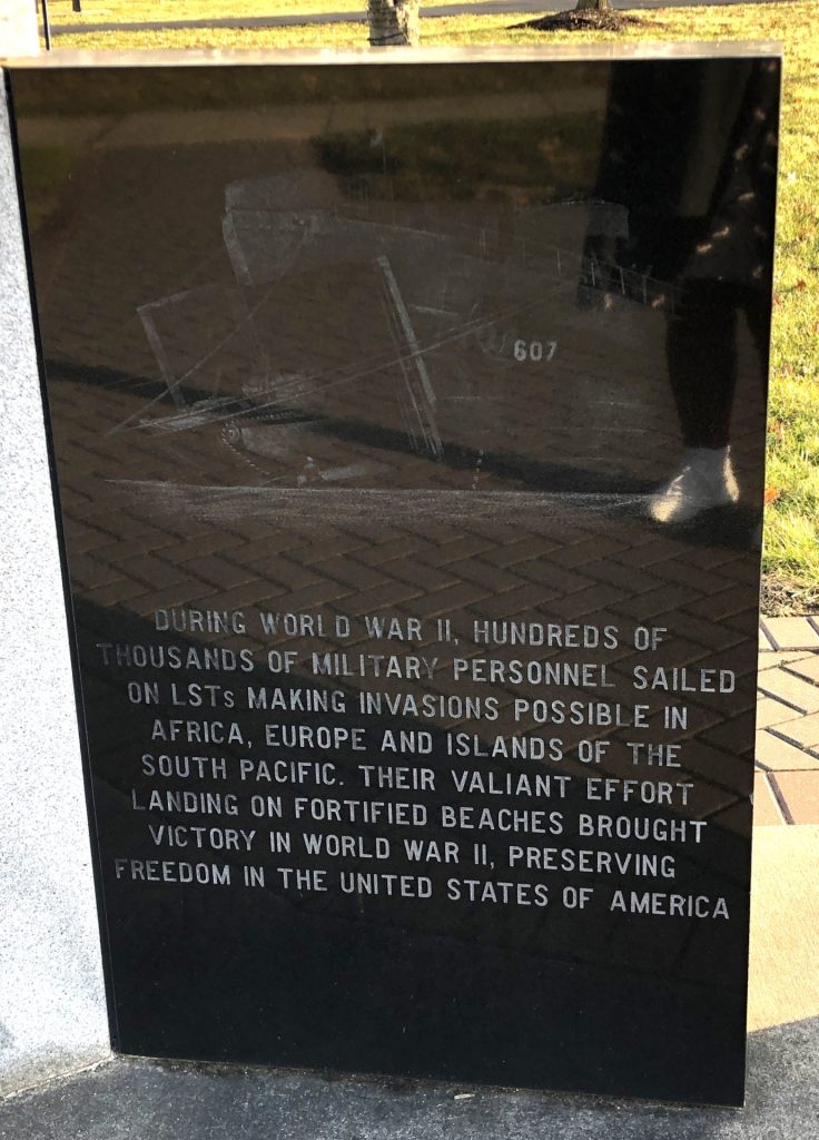 LANDING SHIP TANK MEMORIAL RIGHT STONE