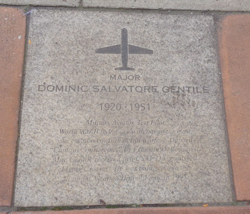 MAJOR DOMINIC SALVATORE GENTILE WAR MEMORIAL PAVER