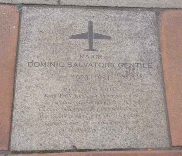 MAJOR DOMINIC SALVATORE GENTILE WAR MEMORIAL PAVER