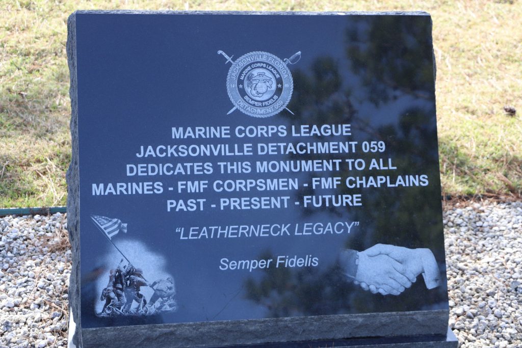 MARINE CORPS LEAGUE JACKSONVILLE DETACHMENT 059 MEMORIAL