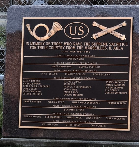 MARSEILLES CIVIL WAR SUPREME SACRIFICE WAR MEMORIAL PLAQUE