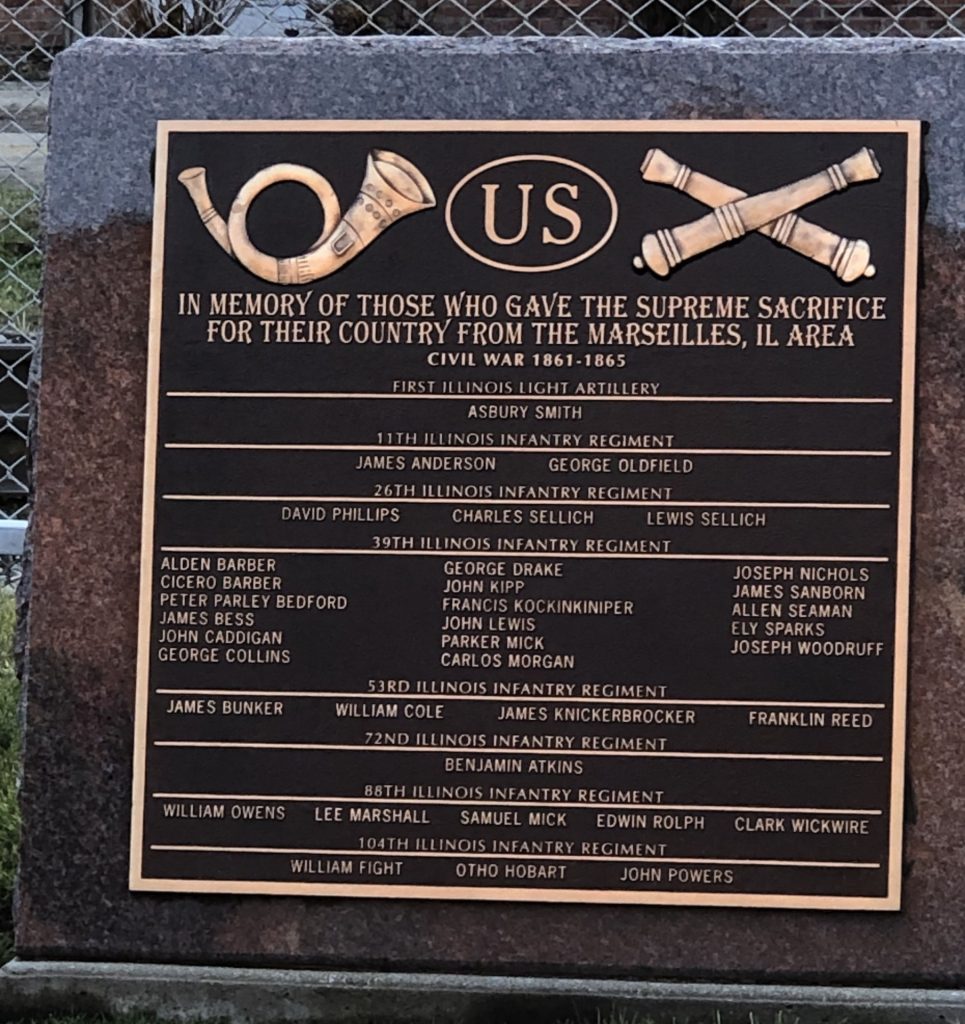 MARSEILLES CIVIL WAR SUPREME SACRIFICE WAR MEMORIAL PLAQUE