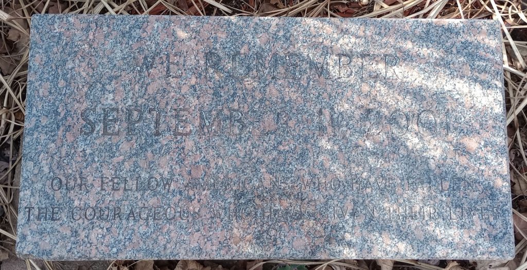 MARSHALL COUNTY SEPTEMBER 11, 2001 MEMORIAL STONE