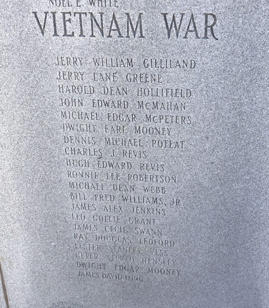 MCDOWELL COUNTY WAR VETERANS MEMORIAL STONE C