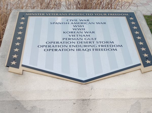 MINSTER VETERANS MEMORIAL STONE B