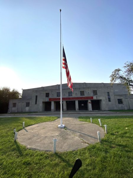 NAVAL TRAINING SCHOOL ARMORY MEMORIAL FLAGPOLE