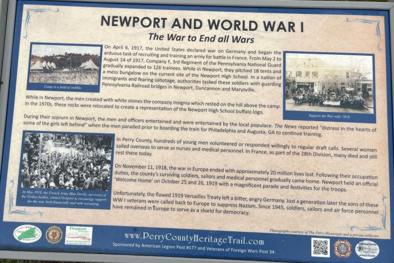 NEWPORT AND WORLD WAR I MEMORIAL PANEL