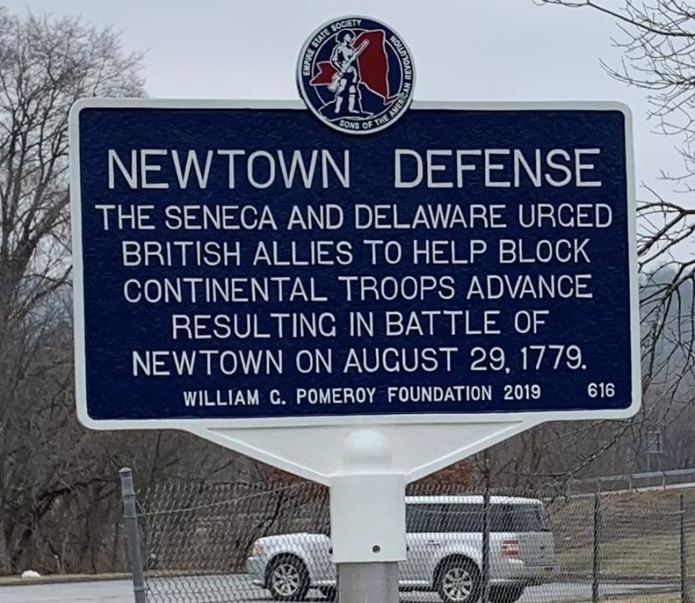 NEWTOWN DEFENSE REVOLUTIONARY WAR MEMORIAL MARKER