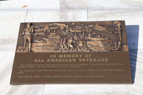 ORANGE PARK ALL AMERICAN VETERANS MEMORIAL PLAQUE