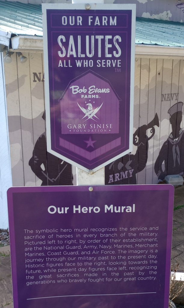 OUR FARM SALUTES ALL WHO SERVE MEMORIAL MURAL PLAQUES