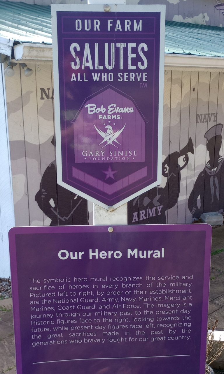OUR FARM SALUTES ALL WHO SERVE MEMORIAL MURAL PLAQUES