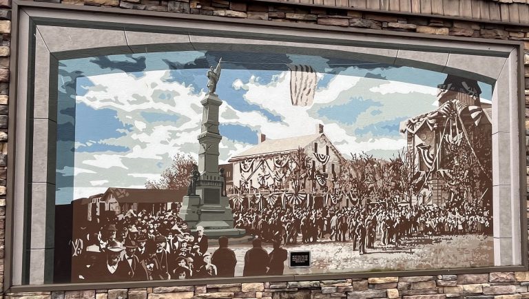 PERRY COUNTY SOLDIERS & SAILORS MONUMENT 1898 MURAL DEDICATION