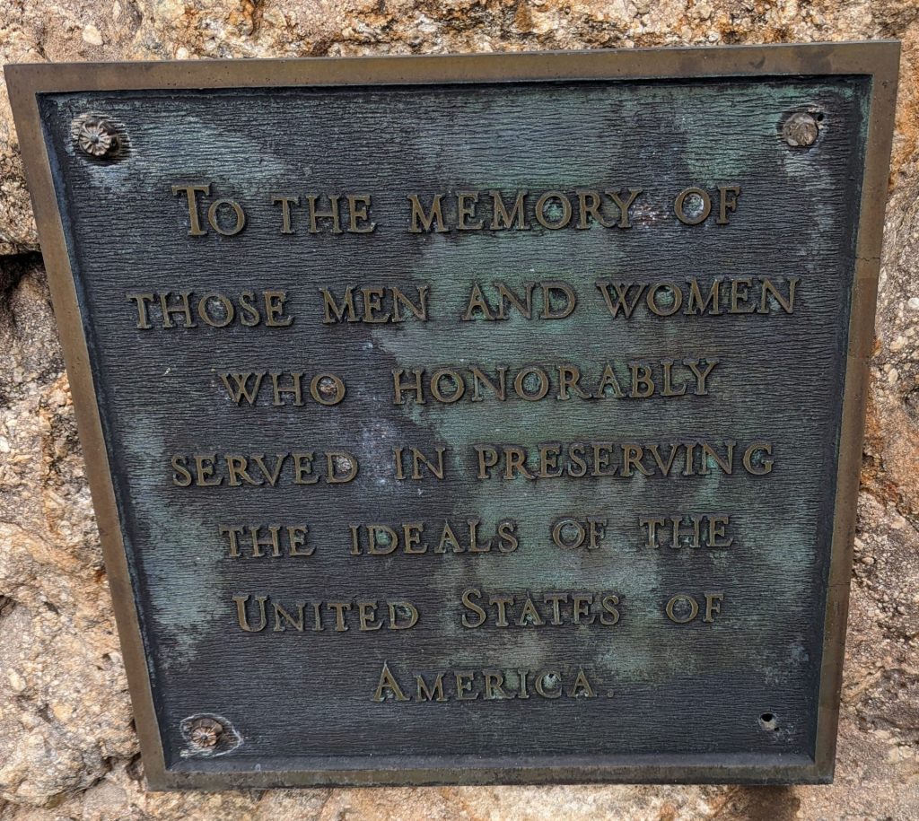 READING ALL VETERANS MEMORIA PLAQUE