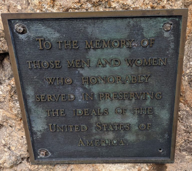 READING ALL VETERANS MEMORIA PLAQUE