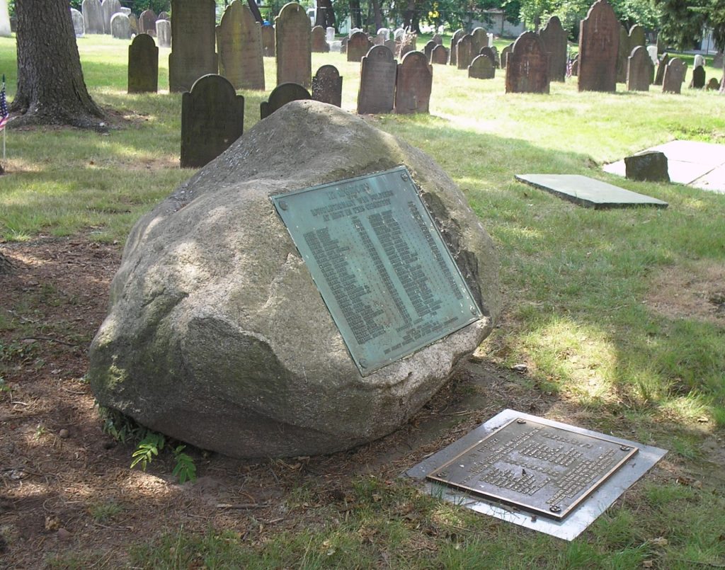 REVOLUTIONARY WAR SOLDIERS IN PRESBYTERIAN CHURCH CEMETERY MEMORIAL