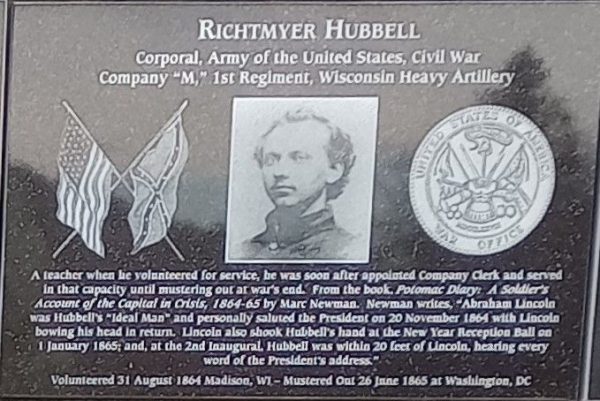 RICHTMYER HUBBELL WAR MEMORIAL PLAQUE