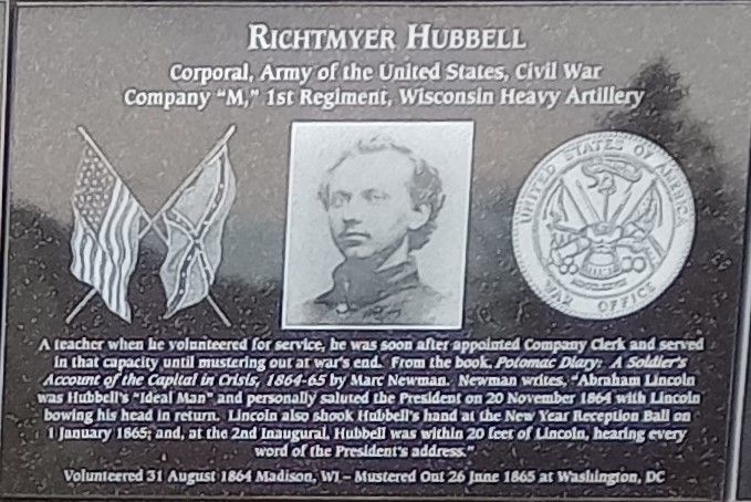 RICHTMYER HUBBELL WAR MEMORIAL PLAQUE