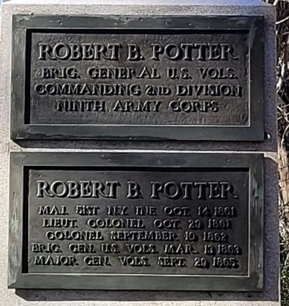 ROBERT B. POTTER WAR MEMORIAL PLAQUES