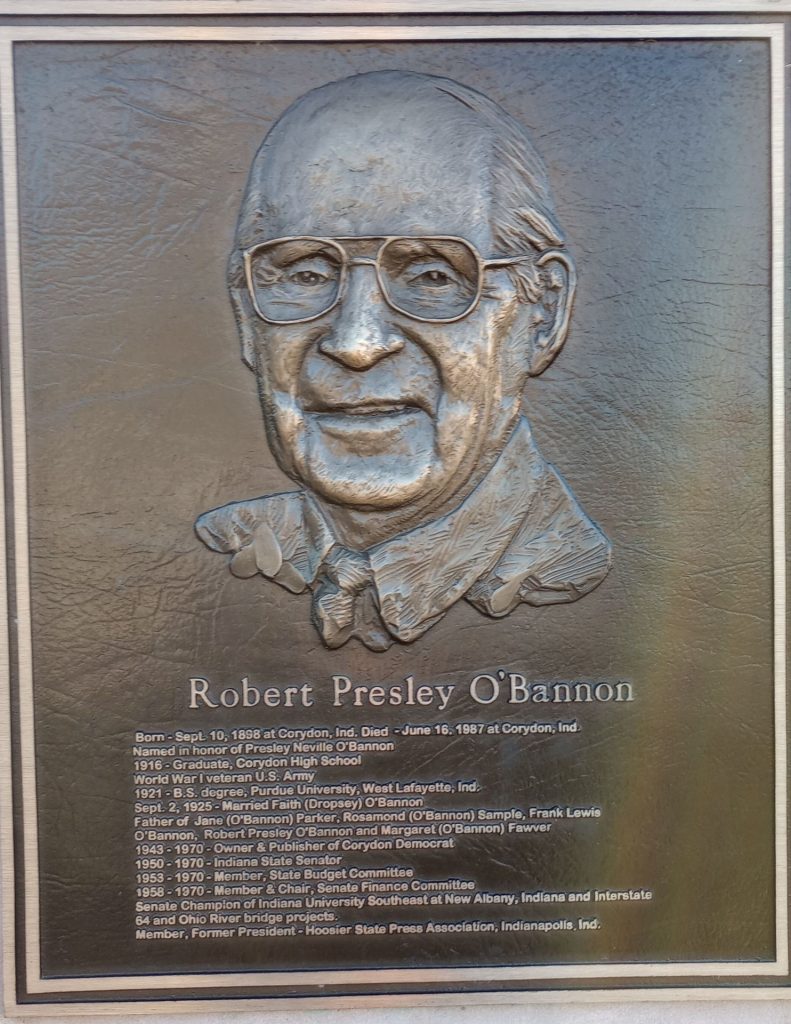 ROBERT PRESLEY O’BANNON WAR MEMORIAL PLAQUE