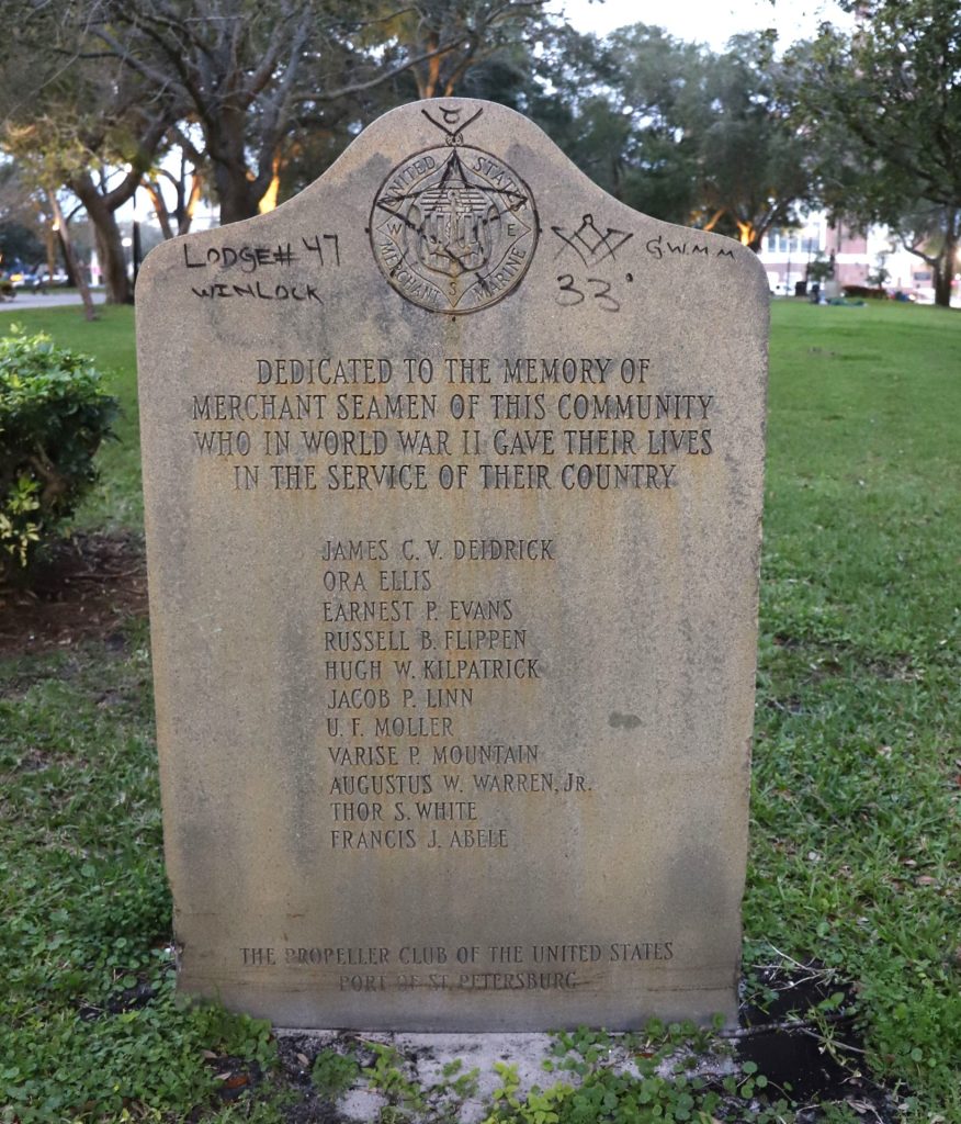 SAINT PETERSBURG MERCHANT SEAMEN WORLD WAR II MEMORIAL