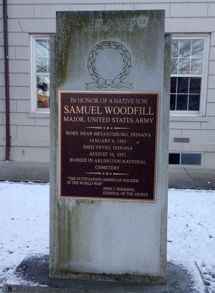 SAMUEL WOODFILL MEDAL OF HONOR WAR MEMORIAL FRONT