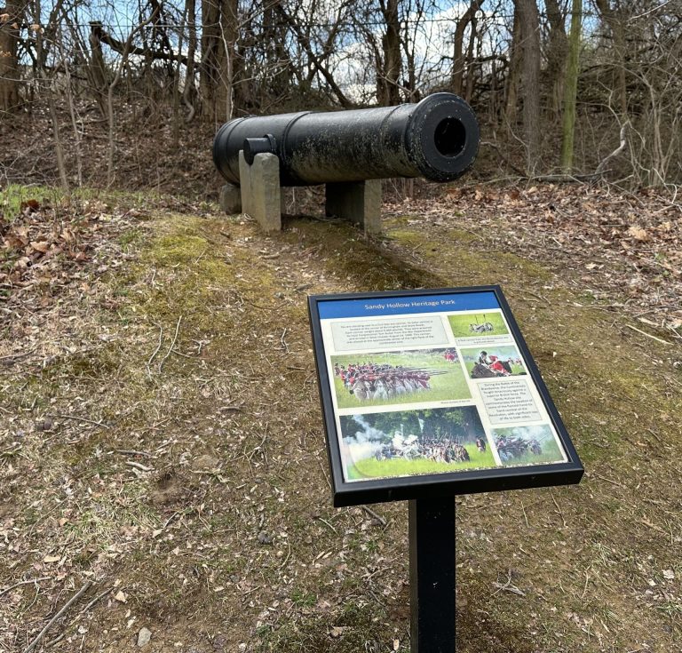 SANDY HOLLOW HERITAGE PARK MEMORIAL CANNON A