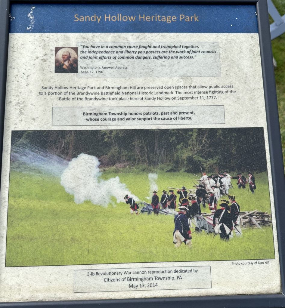 SANDY HOLLOW HERITAGE PARK MEMORIAL PLAQUE B