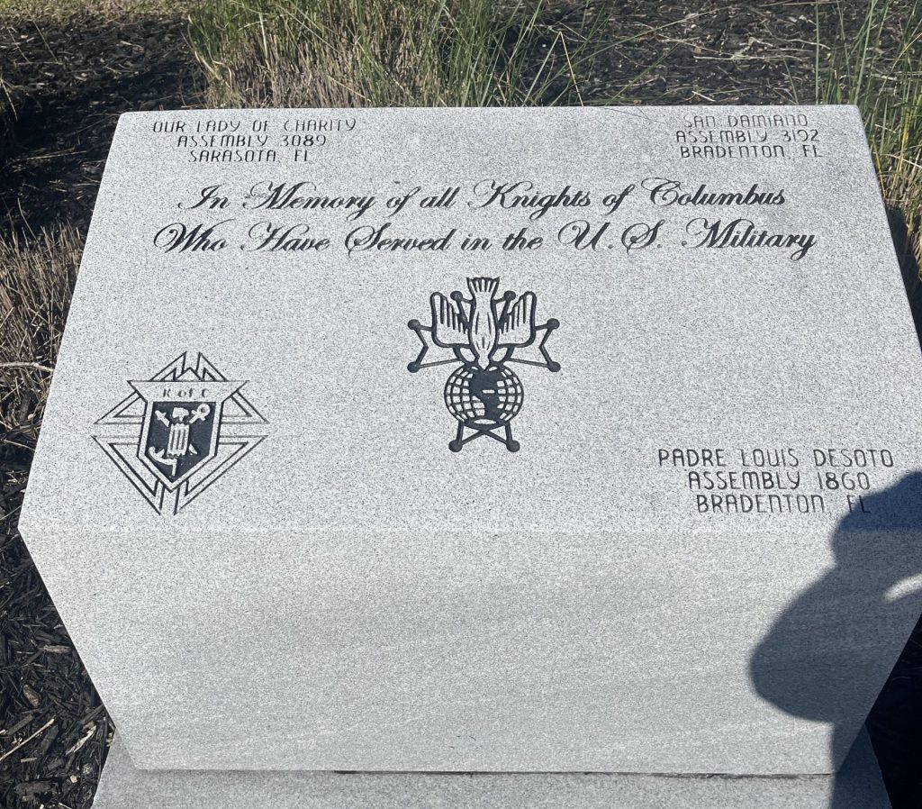 SARASOTA NATIONAL CEMETERY KNIGHTS OF COLUMBUS VETERANS MEMORIAL
